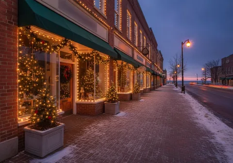 Commercial Holiday Lighting in Burlington